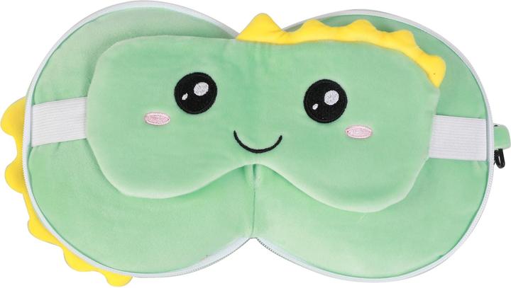 Immagine prodotto Total Juggling iTotal - Cuscino con maschera per dormire - Hello Dino (XL2532) (Cuscino per testa e collo)