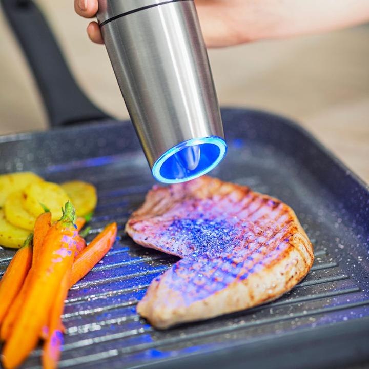 Actual product image Hermex Electric Pepper Mill Automatic Spice Mill Electronic Mill (Salt, Pepper)