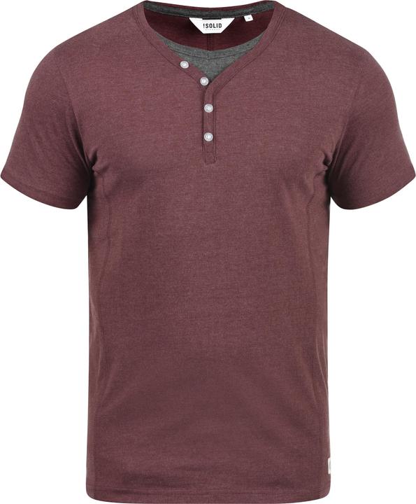 Immagine prodotto Solid Dorian T-Shirt A Maniche Corte Maglietta Da Uomo Con Collo Grandad (S)