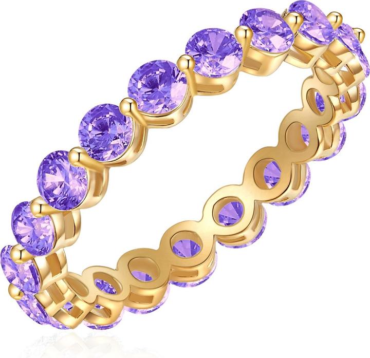 Actual product image Yokoamii Ladies Metal Glass Crystal Yellow Gold - 30128 (56)