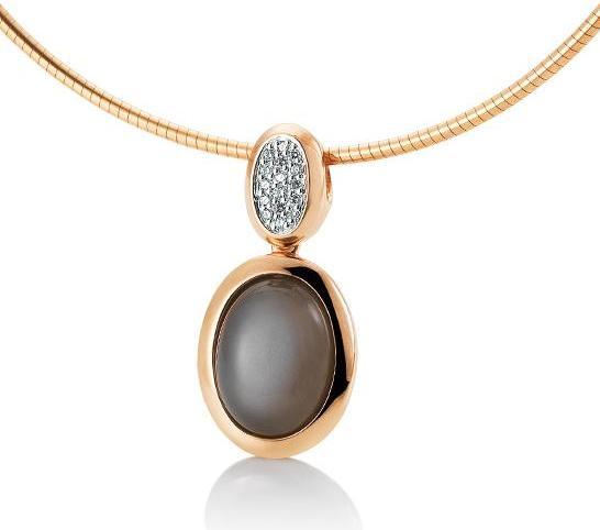Image du produit Breuning PENDENTIF - E.MONDSTEIN SILVER MOON/Brill. 0,088 Ct. H/si (585, - Or)