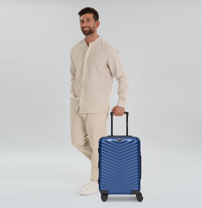 Immagine prodotto Redolz Essentials 18 Carrello da cabina a 4 ruote da 55 cm con piega elastica (44 l, Bagaglio a mano (fino a 50 litri))