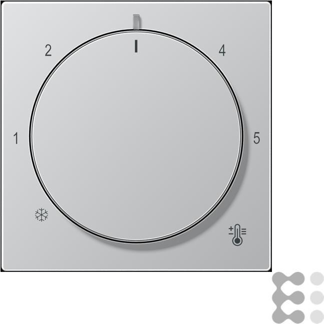 Actual product image JUNG Cover for thermostat A1749BFAL Aluminium