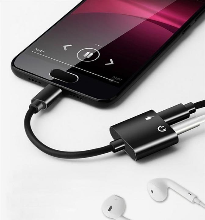 Produktbild JTI USB-C-Adapter/Splitter USB-C- und AUX-Anschluss (USB Typ C)