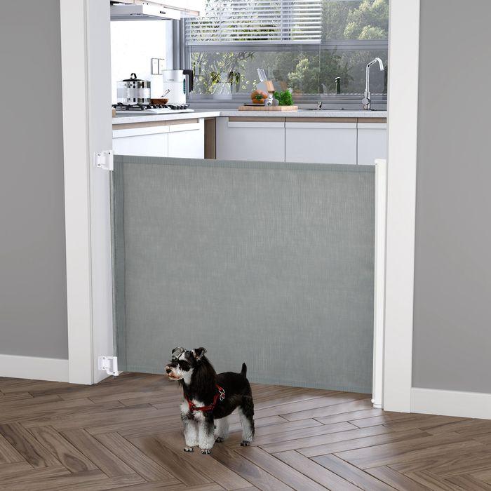 Image du produit Swisshandel24 Barrière de sécurité pour porte de chien Barrière de sécurité pour escalier Séparateur de sécurité (5.50 cm)