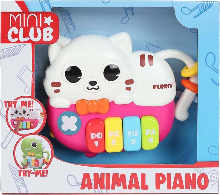 Image du produit Mini Club Chat Piano Animal avec son et lumière, 15 cm