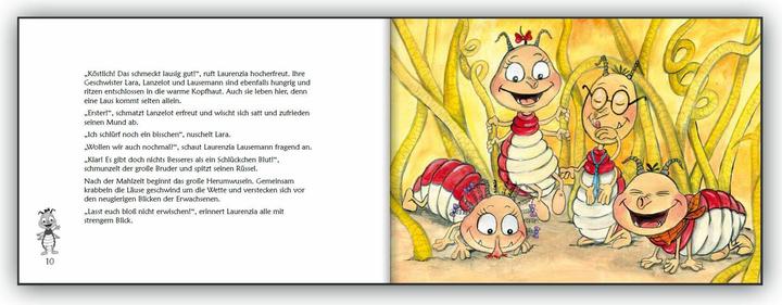 Actual product image Familie Laus zieht aus! Das fröhlich illustrierte Vorlese- und Mitmachbuch zum Thema Kopfläuse (German, Heike Georgi, Roswitha Schweizer, Sigrun Eder, 2022)