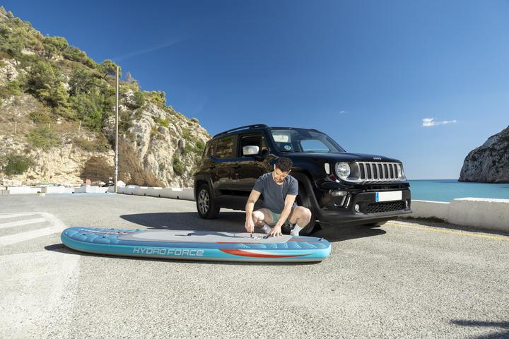 Actual product image Bestway Hydro Force Oceana CompactAir Inflatable Stand-Up Paddleboard Set with Built-in Pump 3.05 m