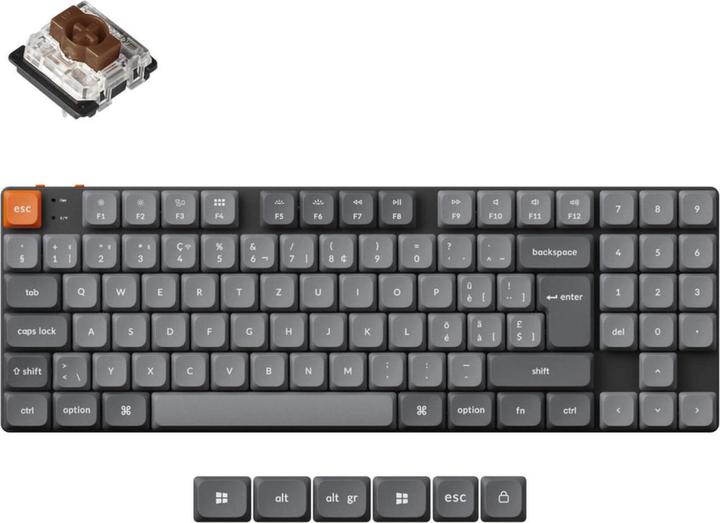 Image du produit Keychron K13 Max (CH, Sans fil, Filaire)