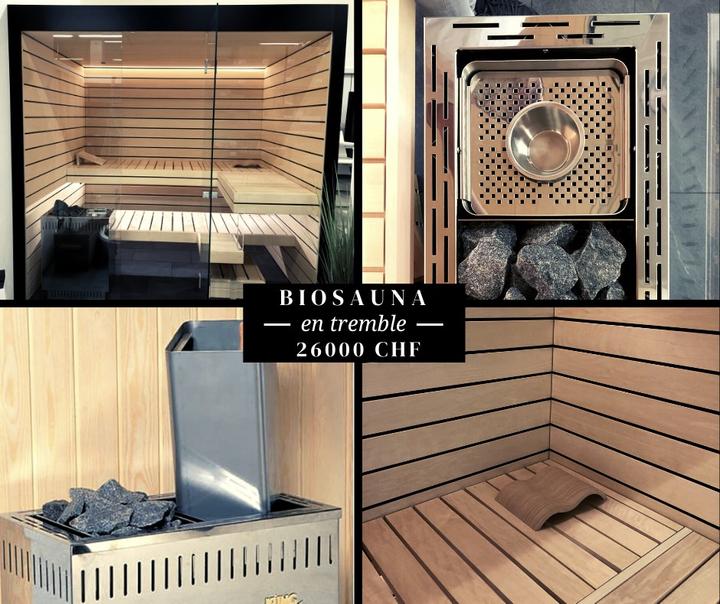 Produktbild Küng Sauna aus Espenholz neu 230x185cm