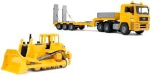 Productafbeelding Bruder MAN TGA dieplader met Cat bulldozer