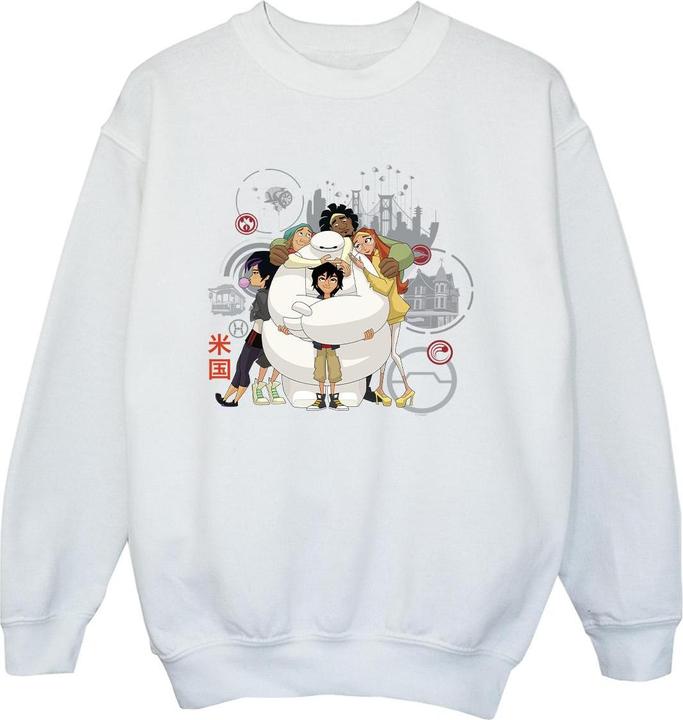 Actual product image Disney Boys Big Hero 6 Baymax Group Hug Sweatshirt (140, 146)