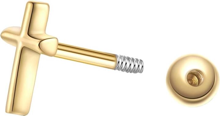 Produktbild Glanzstücke München Damen Ohrstecker Kreuz Sterling Silber - 37358 (Sterling Silber)