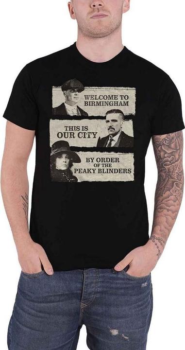 Actual product image Peaky Blinders Unisex Adult This Is Our City T-Shirt (S)