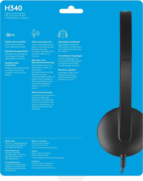 Produktbild Logitech H340 (Kabelgebunden, USB-A)