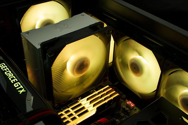 Actual product image Scythe Kaze Flex 120 ARGB PWM fan, 300-1800rpm (120 mm, 1 x)