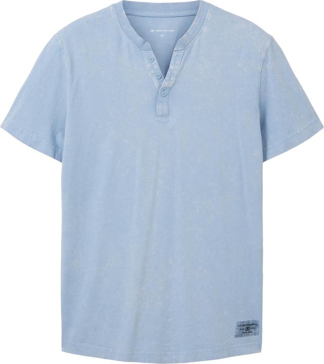 Actual product image Tom Tailor T-Shirt Kurzarmshirt mit Henley-Ausschnitt und ausgewaschener Optik (3XL)
