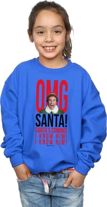 Immagine prodotto Elf OMG Santa I Know Him Felpa Ragazze (140, 146)