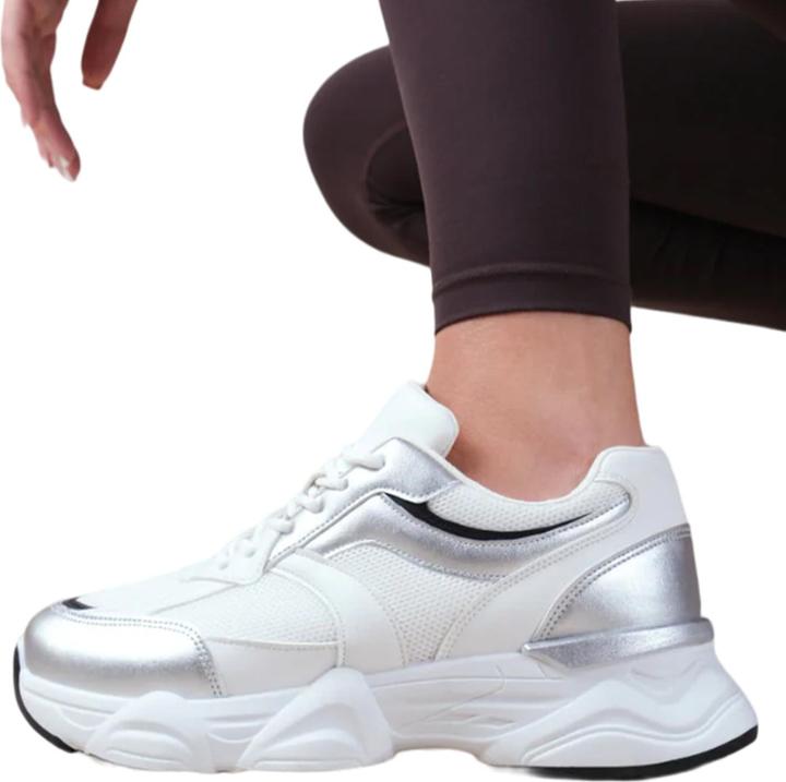Actual product image Where's That From Womens/Ladies Hoops Mesh Trainers (39)