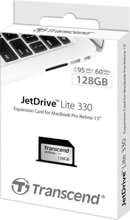 Produktbild Transcend JetDrive Lite 330 MacBook Pro Retina 13 (128 GB, SDXC, U1)