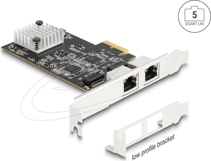 Immagine prodotto Delock Scheda PCI Express x2 a 2 x RJ45 5 Gigabit LAN RTL812 (PCI Express 3.0)