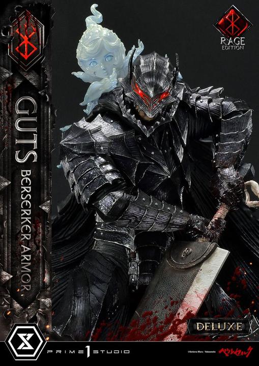 Actual product image Prime 1 Studio Berserk statuette 1/4 Guts Berserker Armor Rage Edition Deluxe Version 67 cm