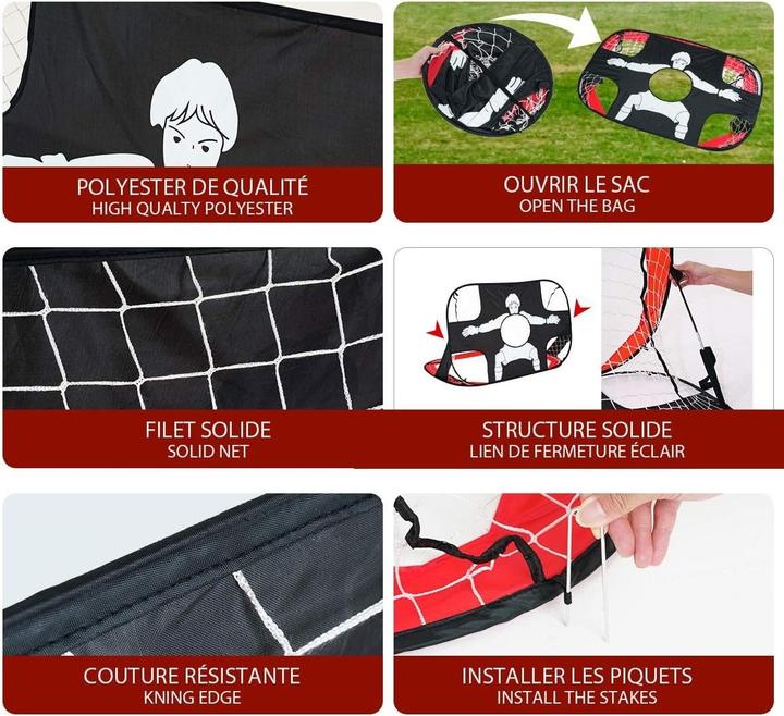 Image du produit Out of the blue But de football pop-up 2 en 1 120x80cm