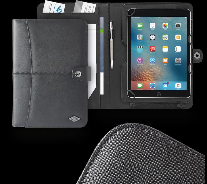 Actual product image Wedo Accento Organizer black A4 (10.6" tablets, 9.7" tablets)
