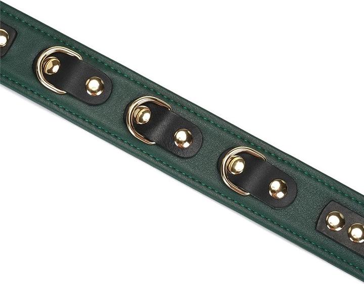 Actual product image Liebe Seele Mossy Chic - Leder Halsband mit Leine
