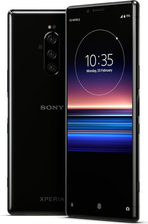 Sony Xperia 1 (128 GB, Black, 6.50", Hybrid Dual SIM, 12 Mpx, 4G)