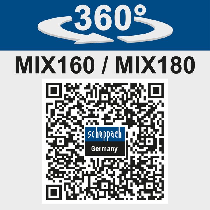 Actual product image Scheppach MIX160L
