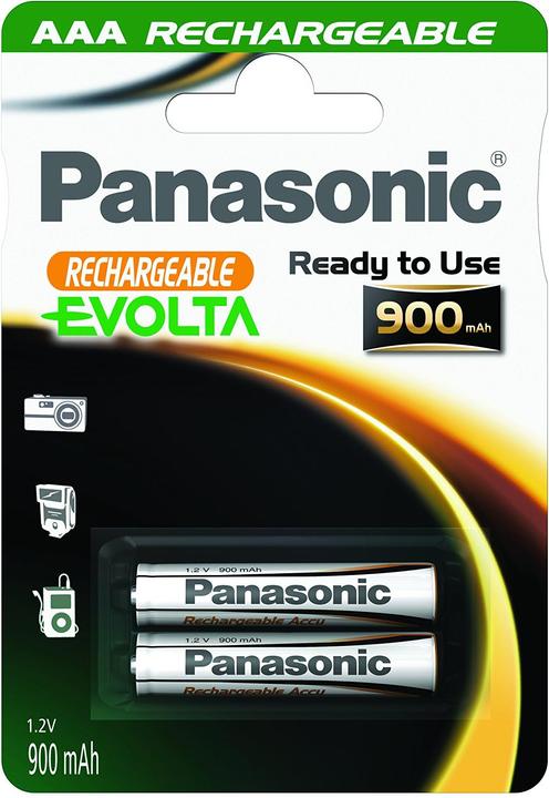 Produktbild Panasonic Rechargeable Evolta (2 Stk., AAA, 900 mAh)