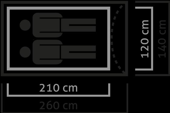 Actual product image Salewa Litetrek II (Dome tent, 2.47 kg, 2 persons)