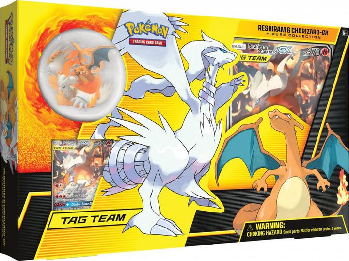 Pokémon Reshiram & Charizard-GX TAG TEAM Figure Collection Box (Inglese)