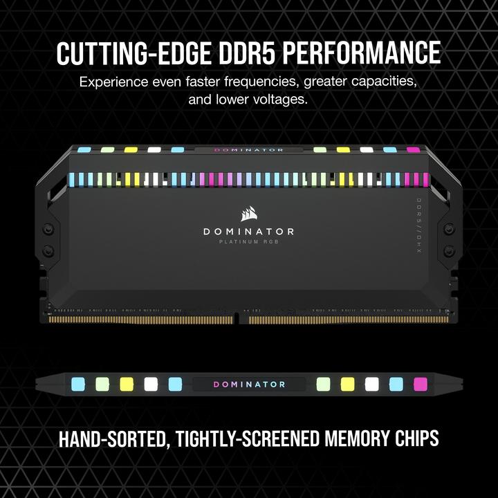 Actual product image Corsair Dominator (2 x 32GB, 6800 MHz, DDR5 RAM, DIMM)