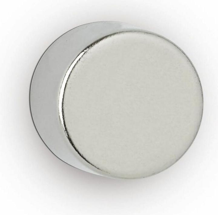 Produktbild Maul Neodym-Scheibenmagnet 10 mm Haftkraft 4 kg silber Durchmesser 10 mm Hoehe 10 (10 x)