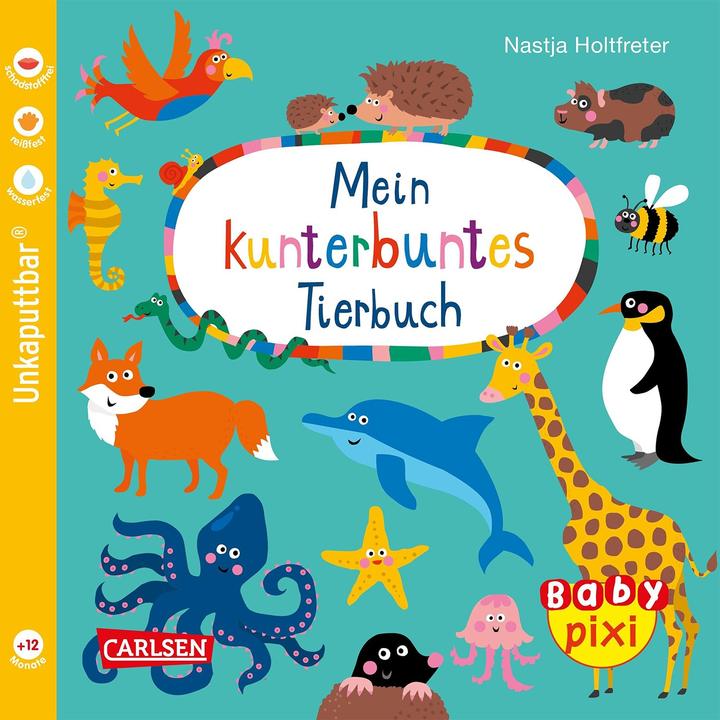 Actual product image Baby pixi - My colourful animal book (German)