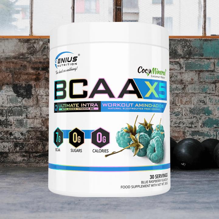 Immagine prodotto Genius Nutrition BCAA-X5 (Lampone blu, 1 pz., 460 g)