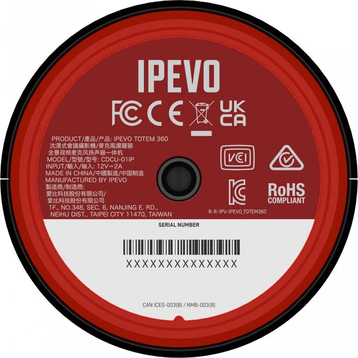 Immagine prodotto Ipevo KFT Telecamera da conferenza Totem 360 Micro nero