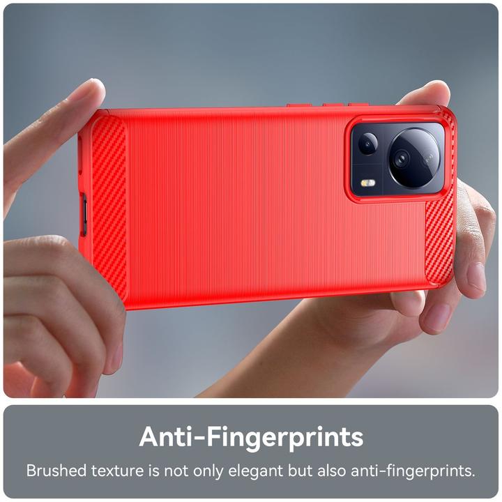 Produktbild König Design Hülle Handy Schutz für Google Motorola Samsung Xiaomi Case Cover Carbon Optik (Xiaomi 13 Lite)