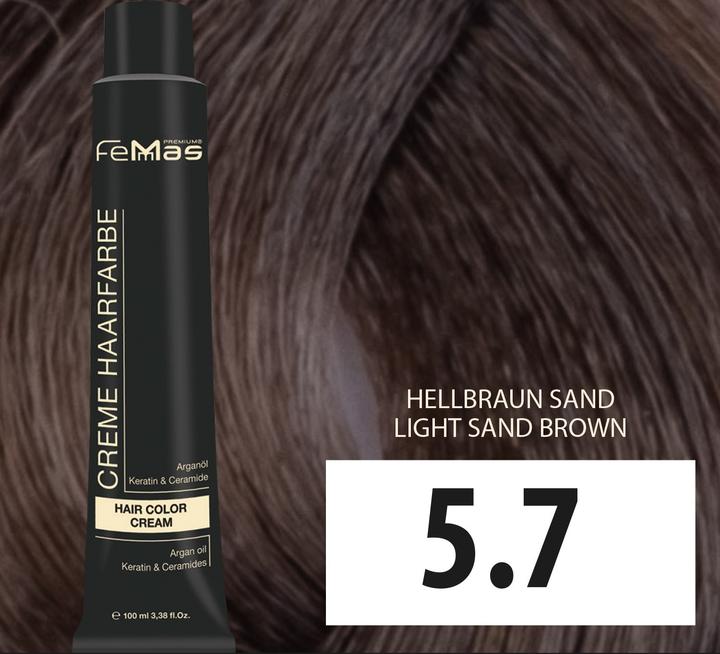 Produktbild FemMas 5.7) Haarfarbe Hellbraun Sand 100ml (Hellbraun Sand)
