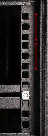 Actual product image Extralink 4U 600X450 WALL-MOUNTED RACK CABINET BLACK Wall mounted rack (4 RU, 19 inch rack)