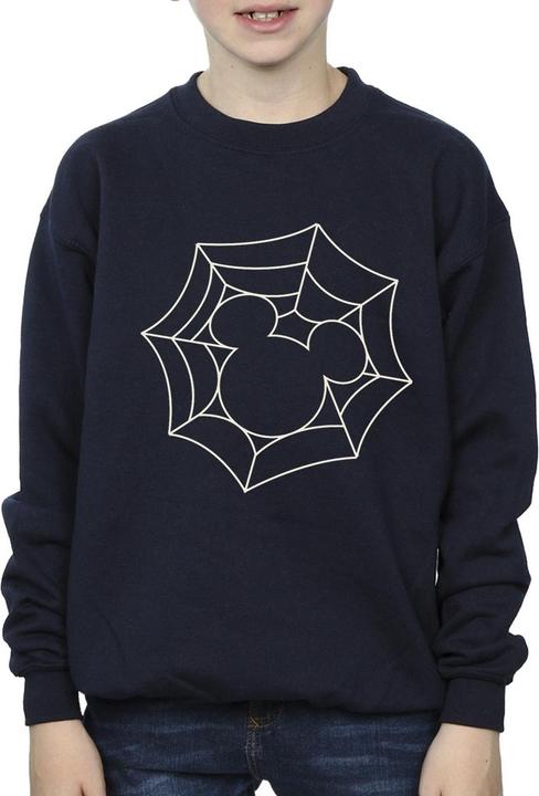 Actual product image Disney Boys Mickey Mouse Spider Web Sweatshirt (140, 146)
