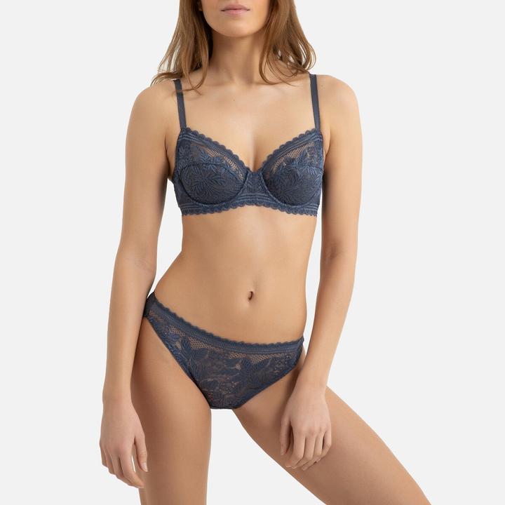 Actual product image La Redoute Collections Full cup bra in recycled lace (85 C)