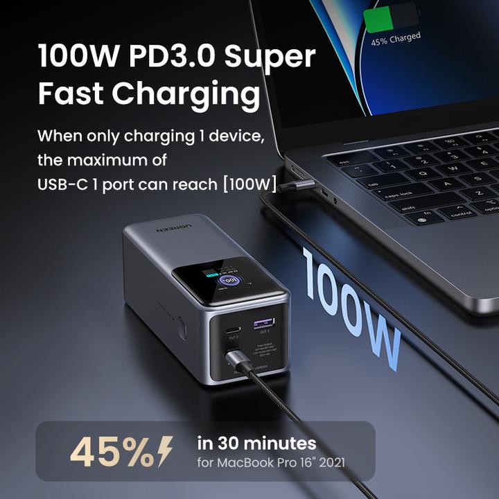 Produktbild Ugreen Nexode (20000 mAh, 130 W, 72 Wh)