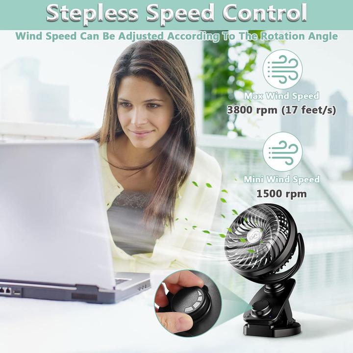 Image du produit AidSci Mini-clip USB Ventilateur