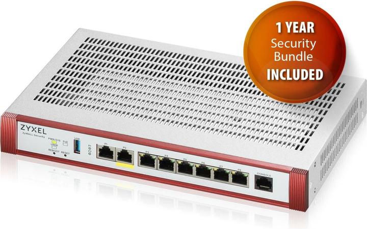 Actual product image Zyxel USGFLEX 200HP Security Bundle Firewall