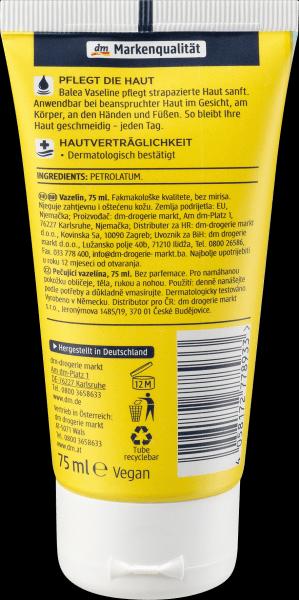 Actual product image dm Balea Vaseline (Body gel, 75 ml)