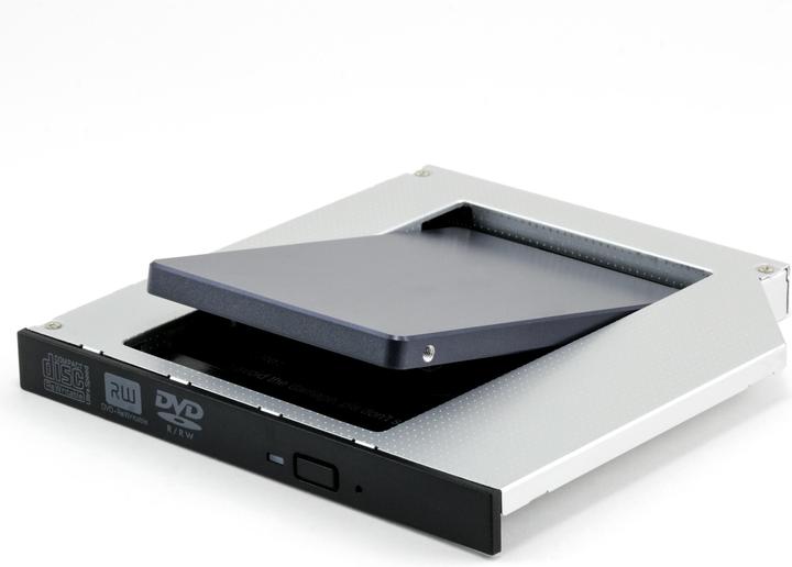 Actual product image CSL 2.5" SATA hard drive mounting frame for 12.7mm laptop drive bay