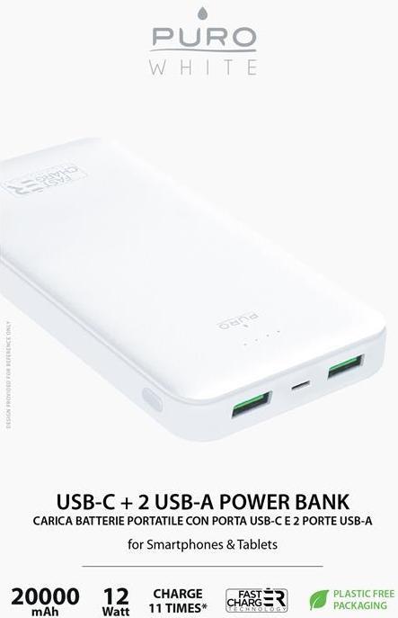 Productafbeelding Puro Power Bank (20000 mAh, 74 Wh)